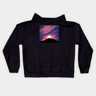 Mountains and the moon Kids Hoodie